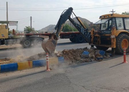 عملیات اصلاح هندسی تقاطع بلوار شیخ مندنی (شهید لطفعلی زیلایی) توسط شهرداری در حال انجام است