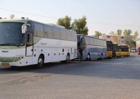 اعزام زائرین حرم رضوی با پشتیبانی شرکت نفت و گاز مسجدسلیمان