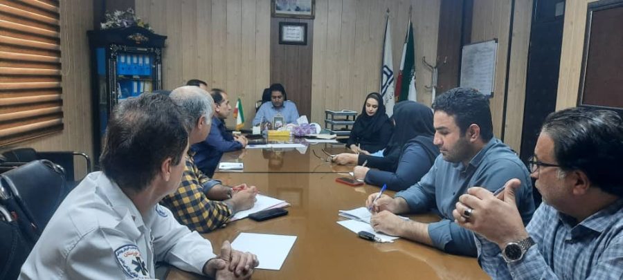 نشست اضطراری ستاد بحران در شبکه بهداشت و درمان مسجدسلیمان برگزار شد