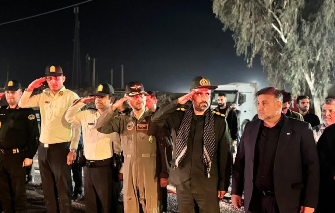 در میان استقبال پرشور مردم، پیکر مطهر شهید گمنام وارد مسجدسلیمان شد